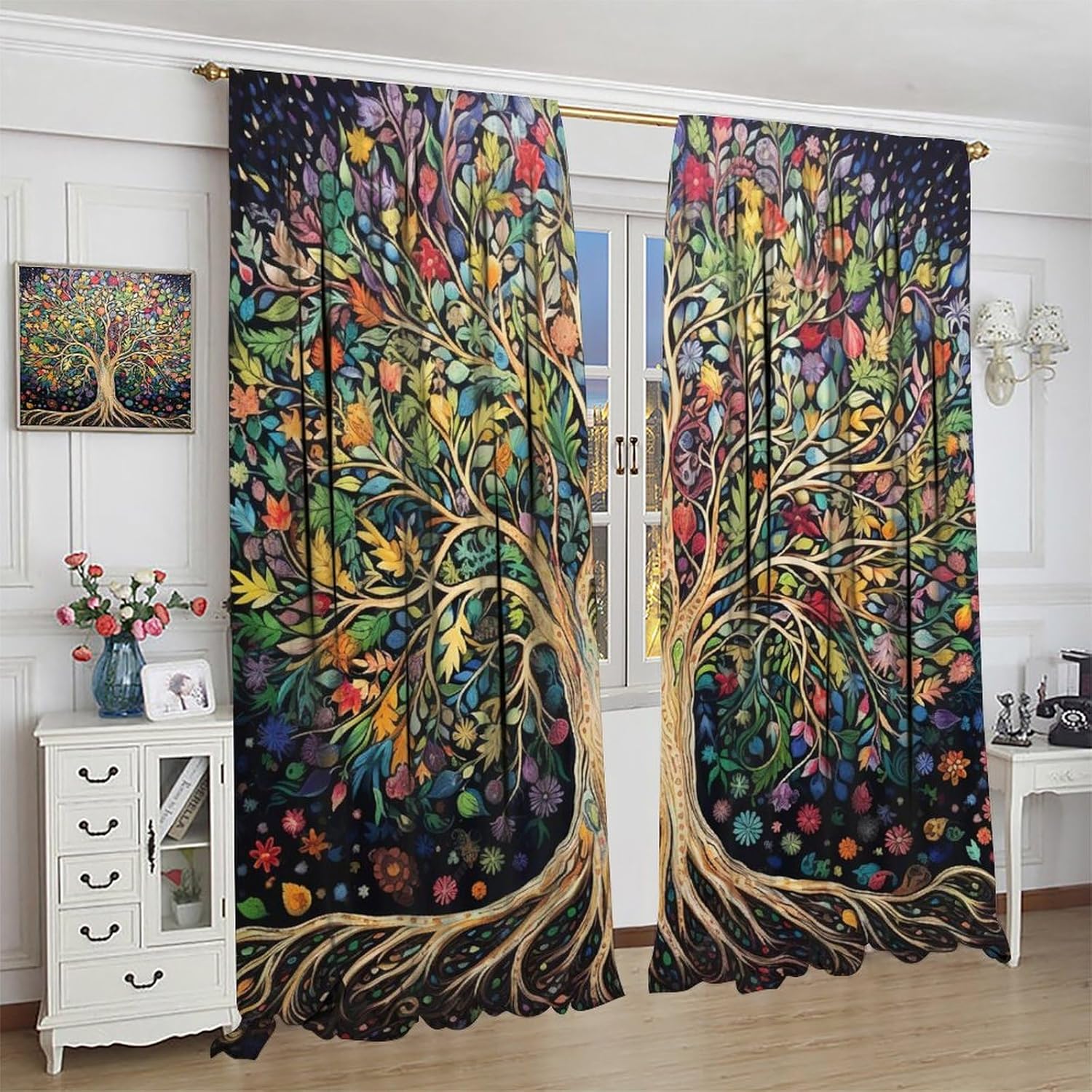 Tree of Life Curtains, Fantasy - Modern Korean Lifestyle review and price