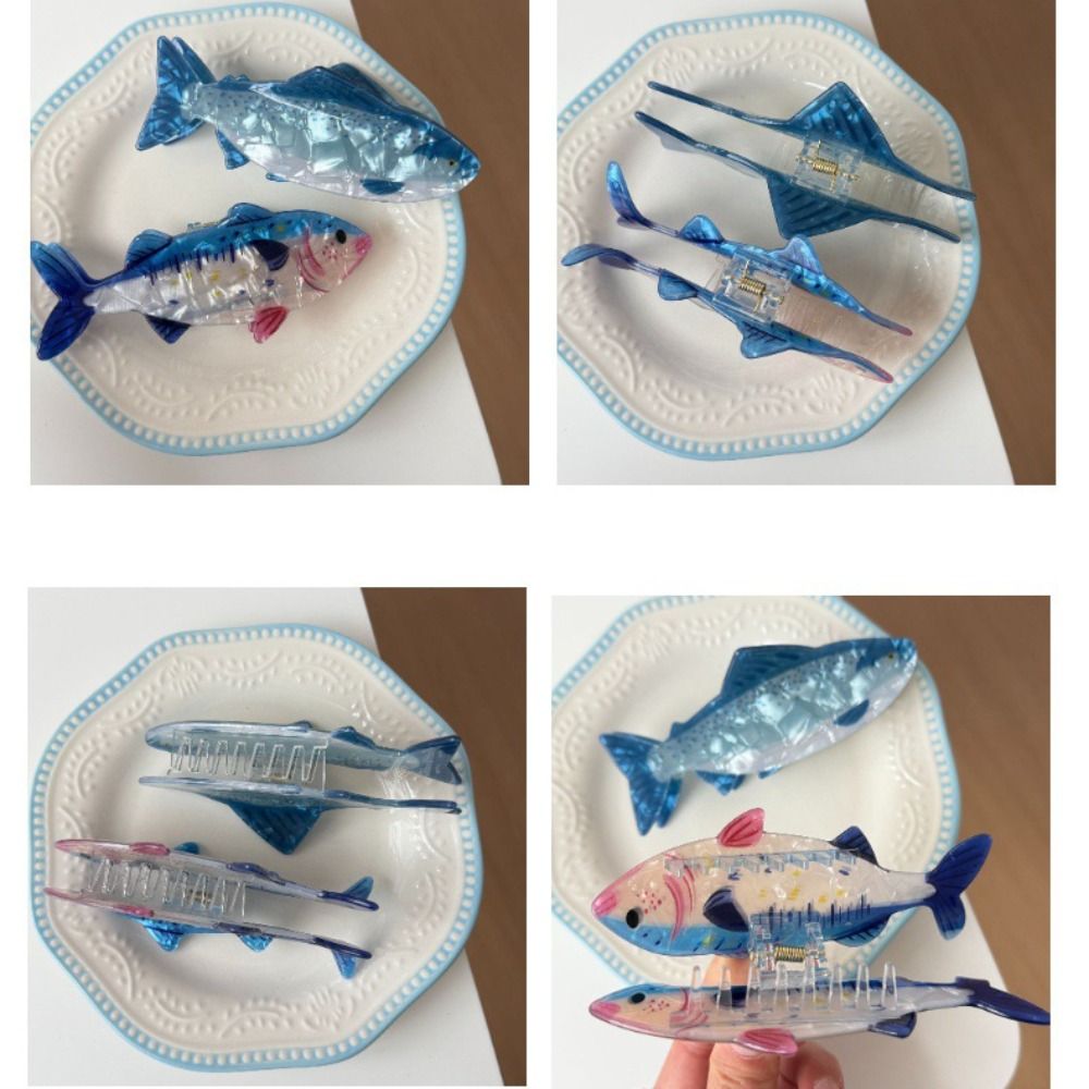 Hairpin Ocean Animal Hair Claw - Korean Girl Lifestyle review and price