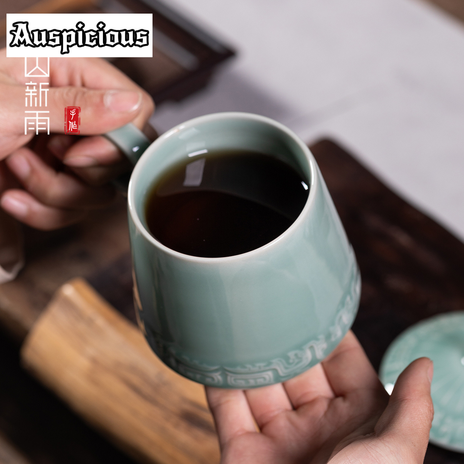 395ml Longquan Celadon Bronze  - Celadon Ceramic Cup review and price