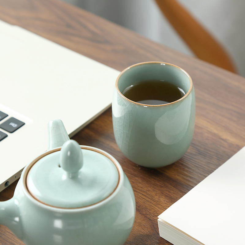 CHANSHOVA-Porcelain Tea Cup Se - Celadon Ceramic Cup review and price