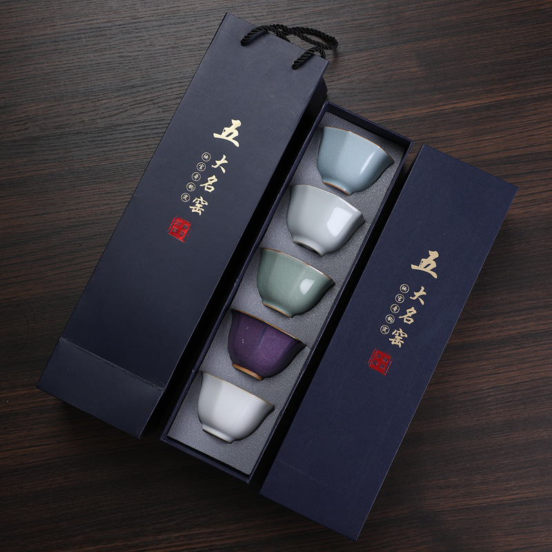 Five Famous Kilns 5 Cups Tea S - Celadon Ceramic Cup review and price