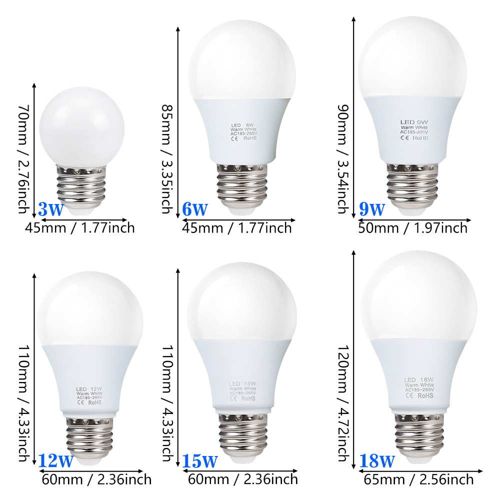 10pcs E27 LED Light Bulbs 220V - Philips Bulb Hue review and price
